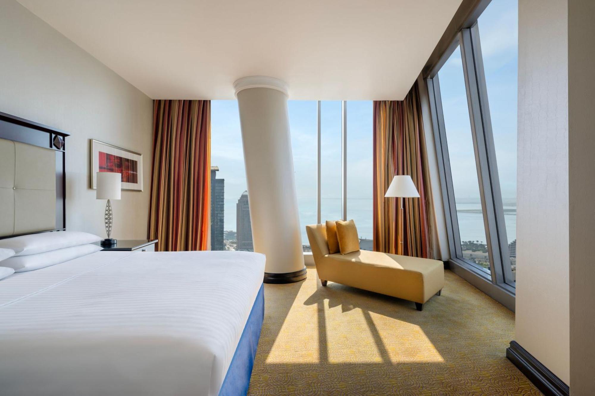 Marriott Marquis City Center Doha Hotel Kültér fotó A bedroom at the hotel